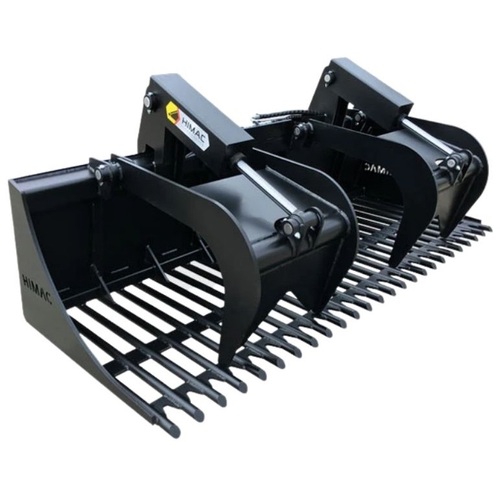 Himac Skid Steer Rock Grapple Bucket - 62&quot;